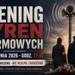Trening syren alarmowych. W tle upamiętnienie ważnej rocznicy