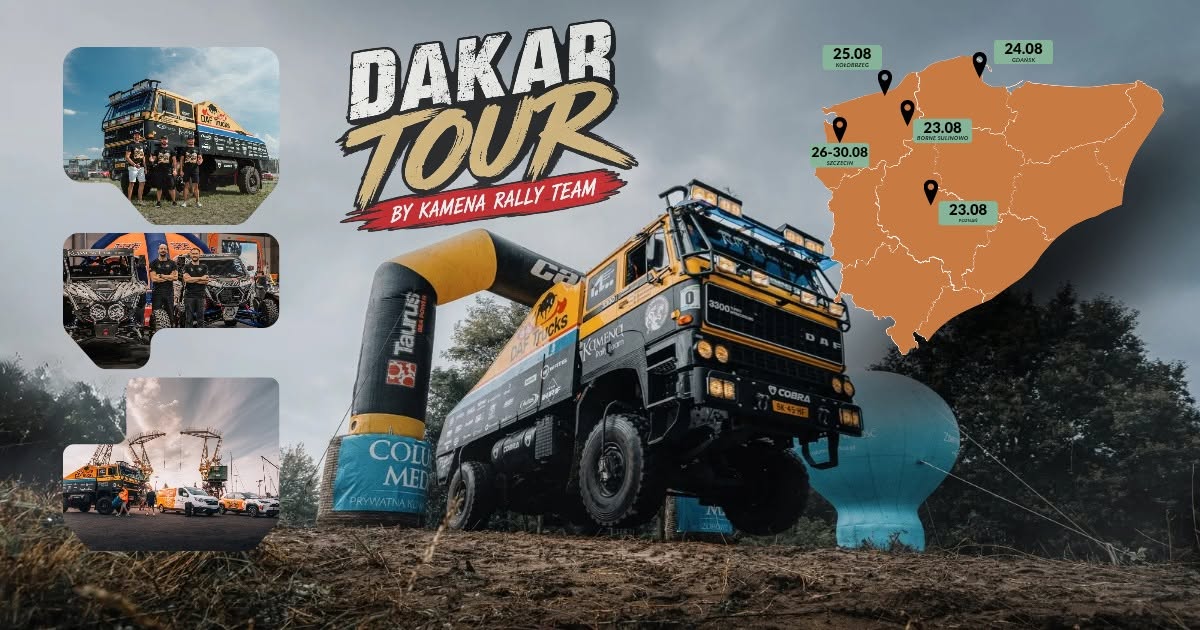You are currently viewing Zwycięska ciężarówka z Rajdu Dakar przyjedzie do Kołobrzegu 25 sierpnia