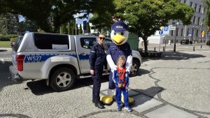 Marian na posterunku! Kołobrzeska policja ma swoją maskotkę