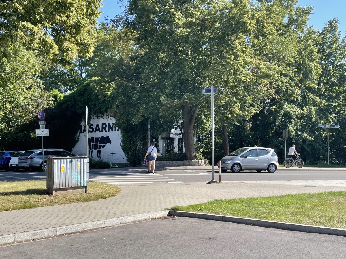 przejście dla pieszych przy ul. Kamiennej
