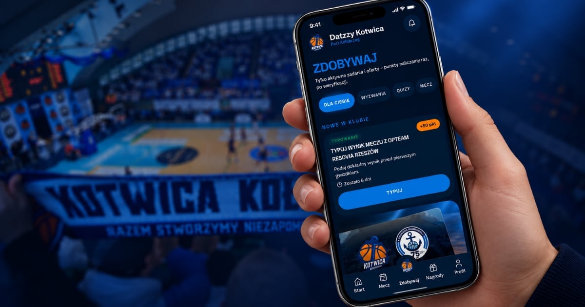 plakat promujący aplikację Kotwicy Kołobrzeg