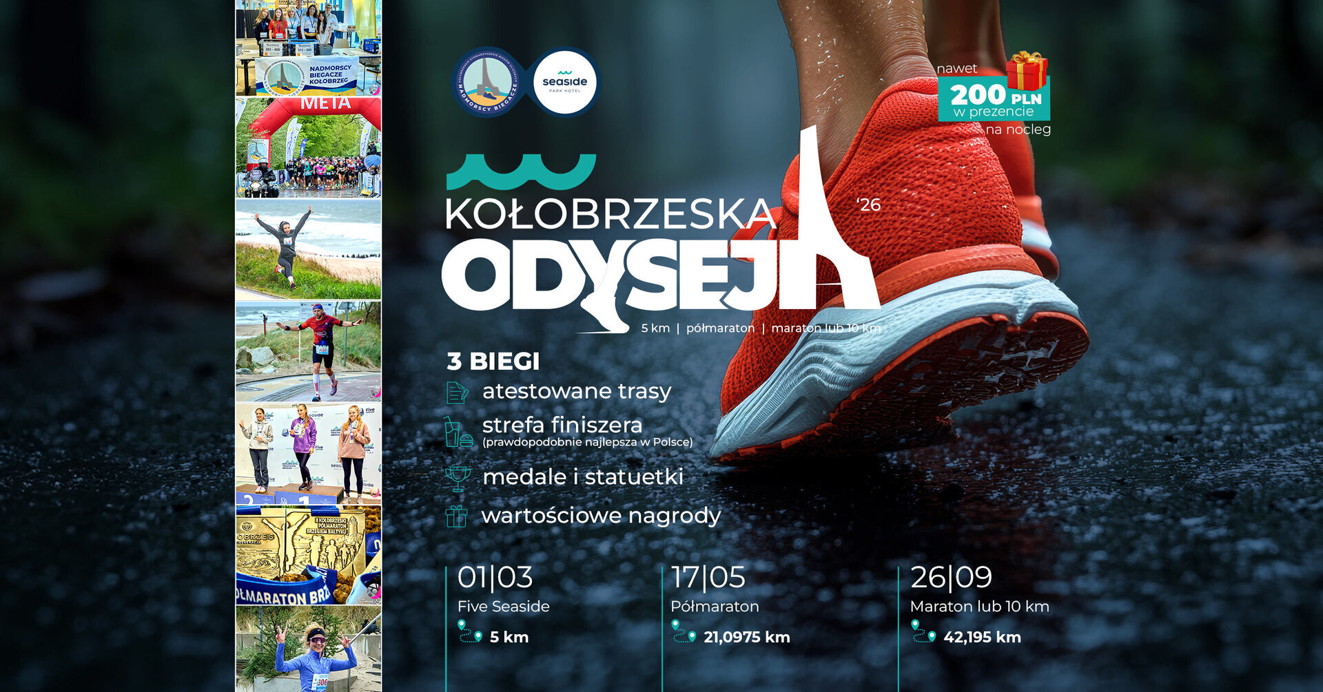 You are currently viewing 26 września, Kołobrzeska Odyseja’26 – „Marathon Seaside” i „Ten Seaside”