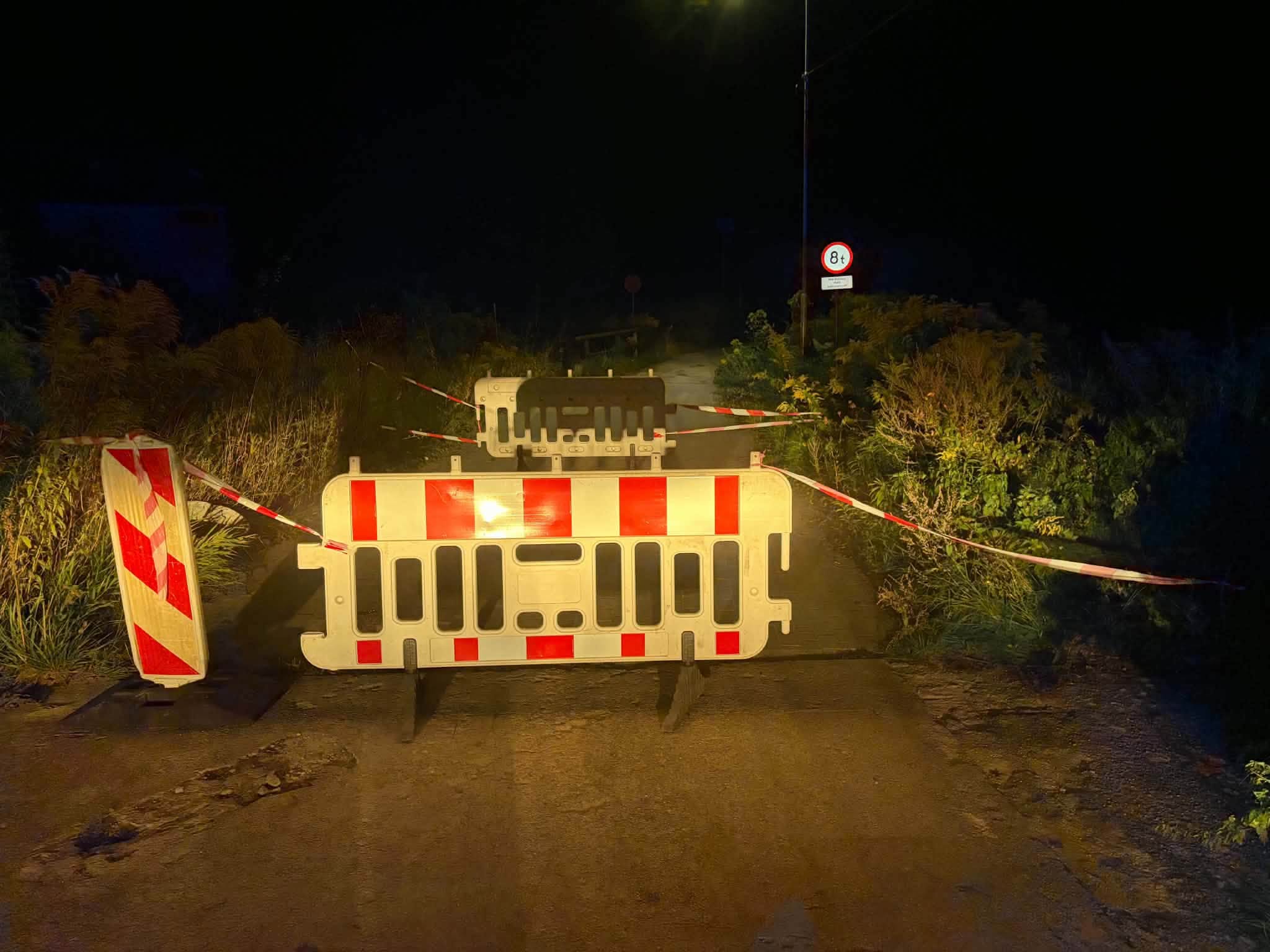 zamknięta droga w Gościnie