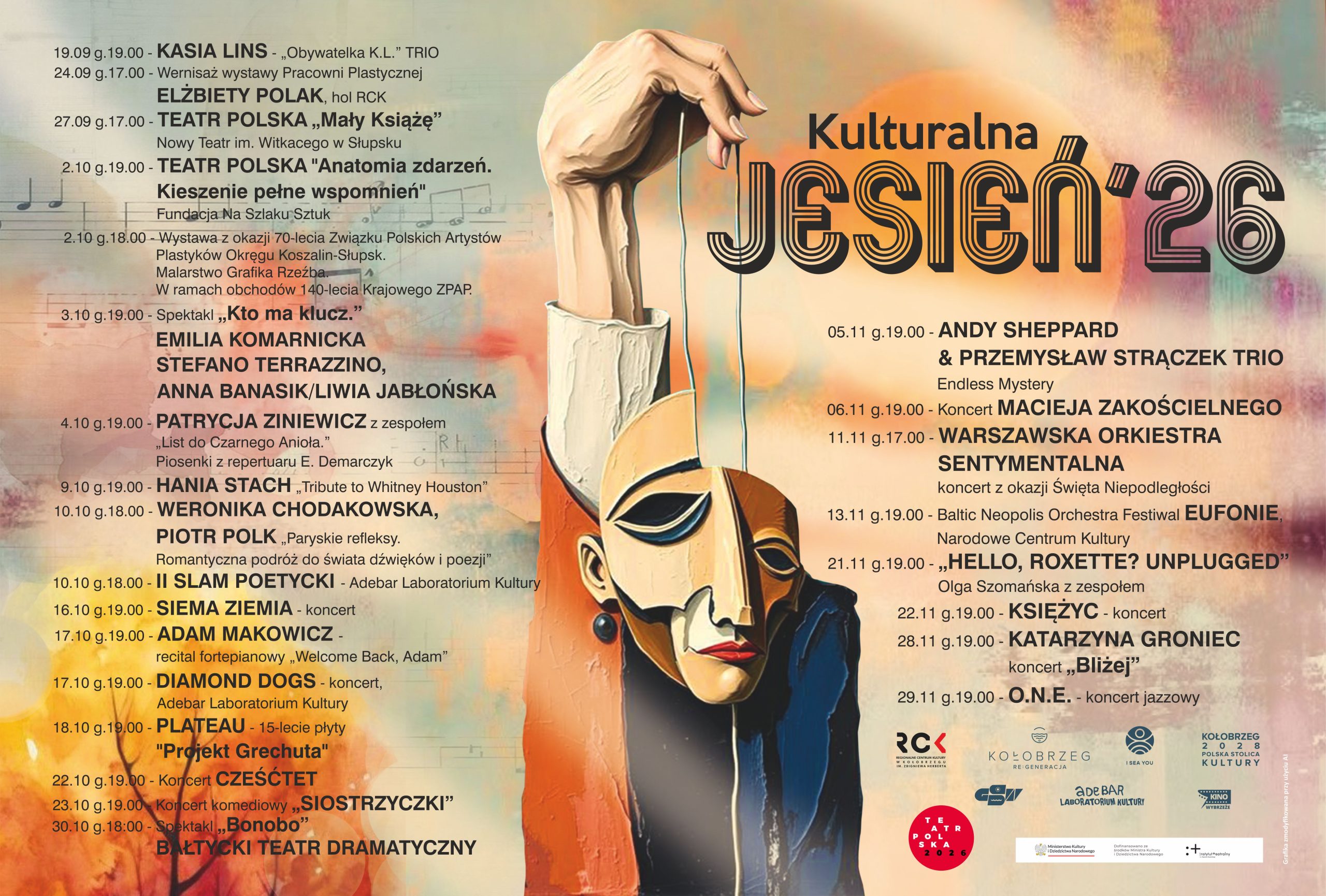 program wydarzeń w Kołobrzegu