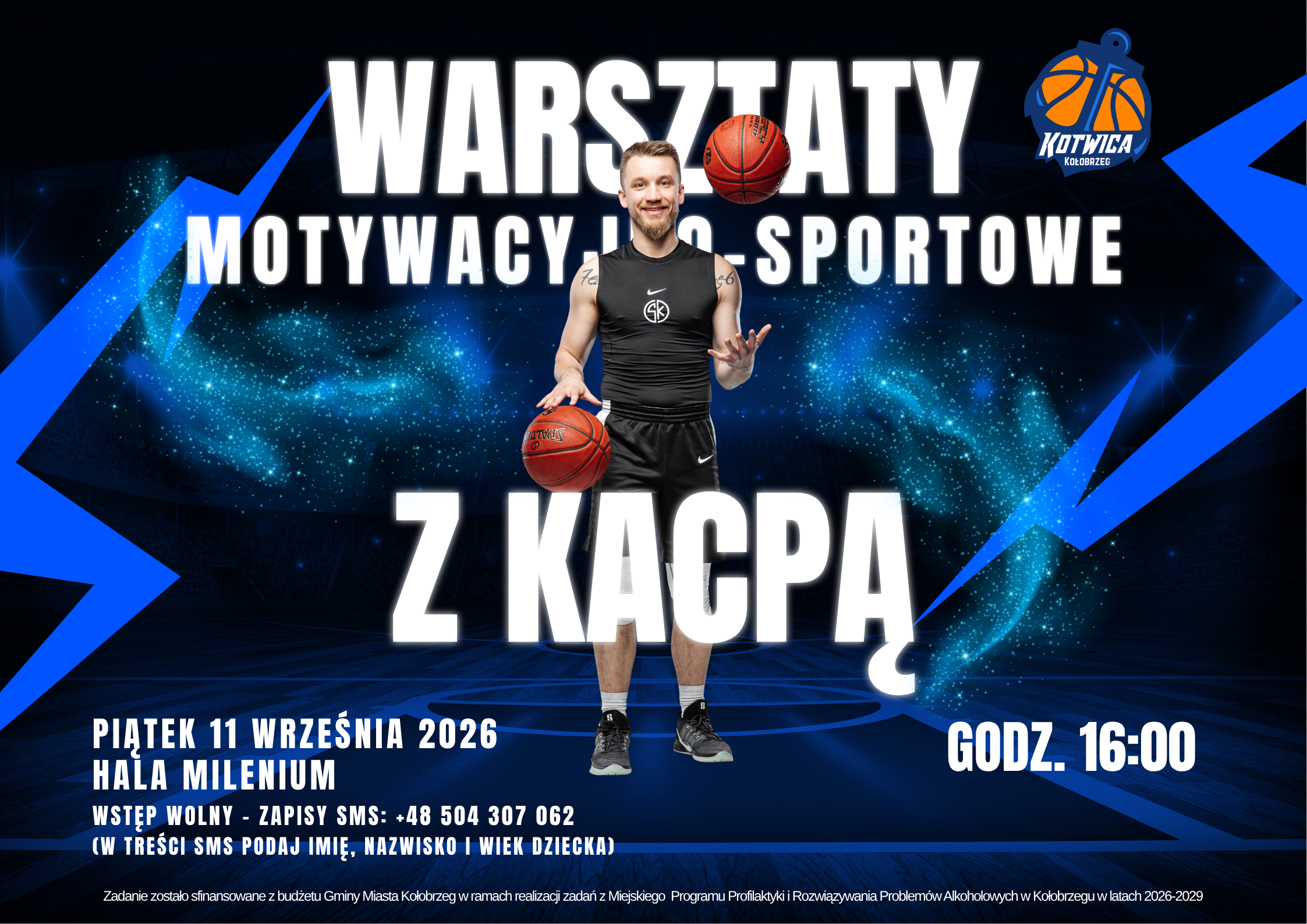 warsztaty koszykarskie - plakat zaproszenie