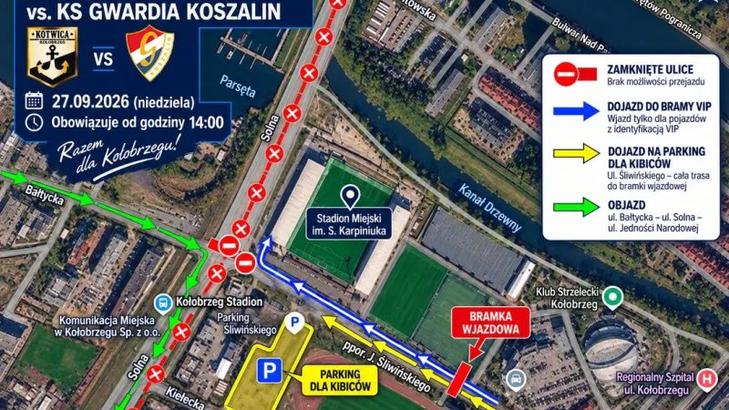 mapka Kołobrzegu