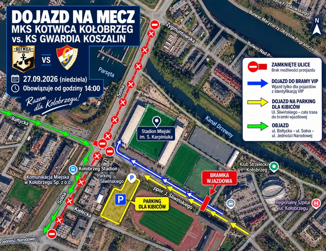 mapka Kołobrzegu