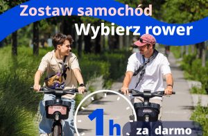 Dzień bez Samochodu. Dodatkowa godzina na rowerze miejskim za darmo