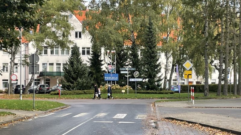 widok na wjazd do dzielnicy Podczele-Kołobrzeg