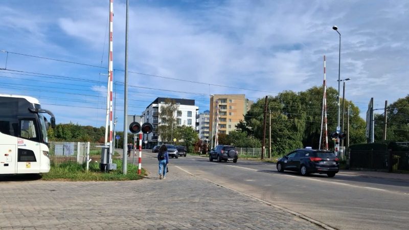 przejazd kolejowy w Kołobrzegu