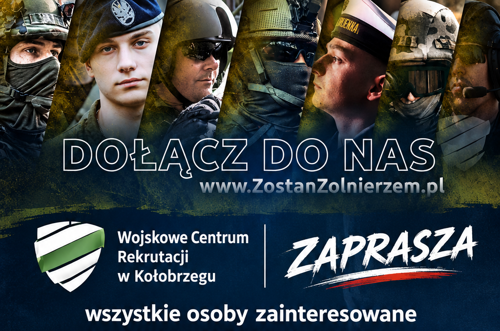 plakat reklamujący spotkanie z wojskiem